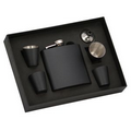 Black Flask 6 Piece Set in Box